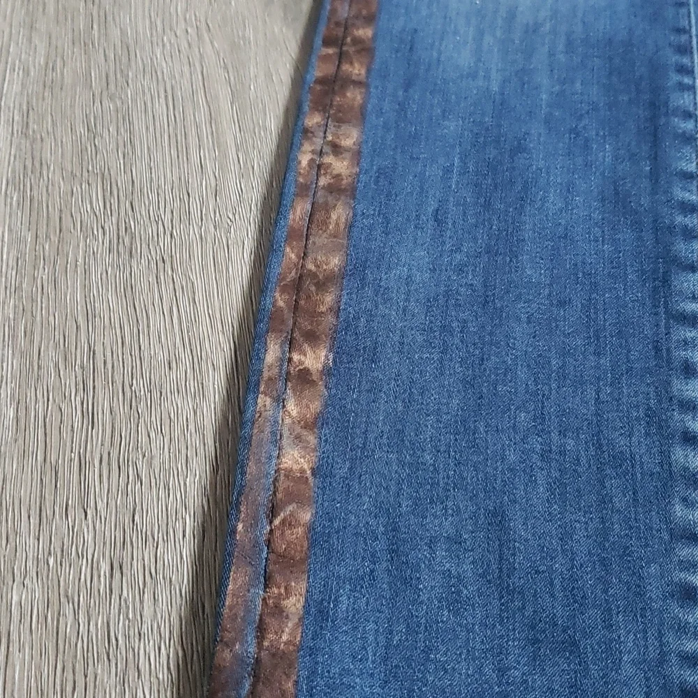 NWT Brax Maya Feel Good Women's Sequins Stripe Skinny Jeans Size 29 Chic - Picture 4 of 13